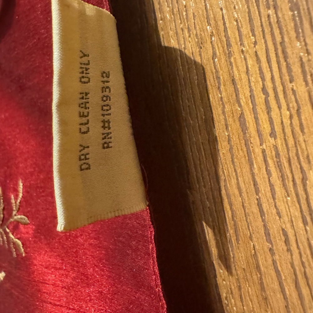 Red Floral Embroidered Table Runner from Rodeo Home - Picture 9 of 9